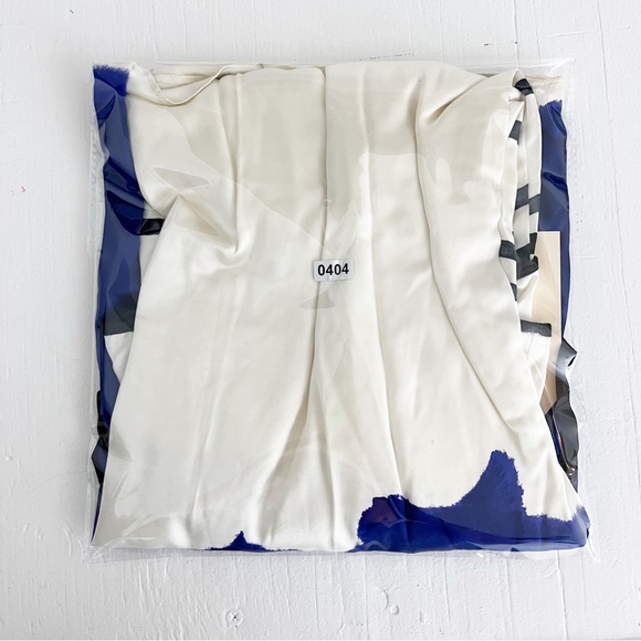 Thakoon Runway Cobalt Stripe Spaghetti Strap Layered Slip Mini Dress - Picture 10 of 10